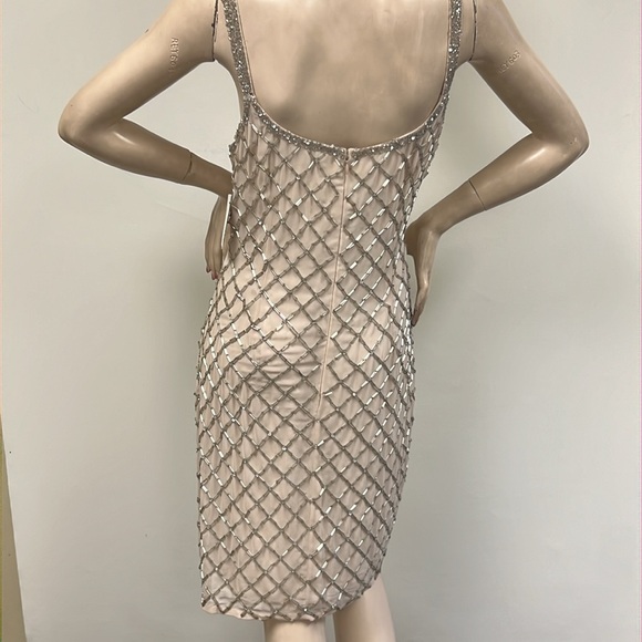 Aidan Mattox beaded with fringes sleeveless dress - Picture 9 of 11